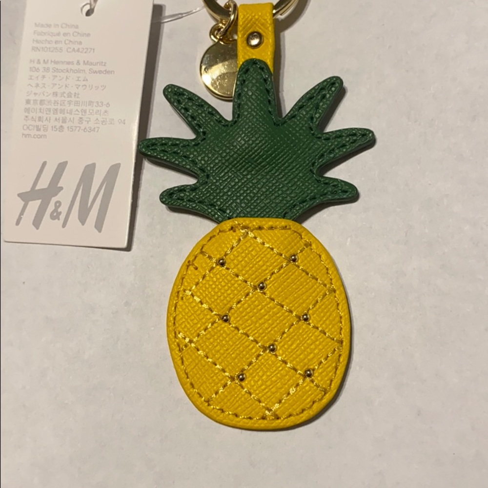 Pineapple key chain by H & M